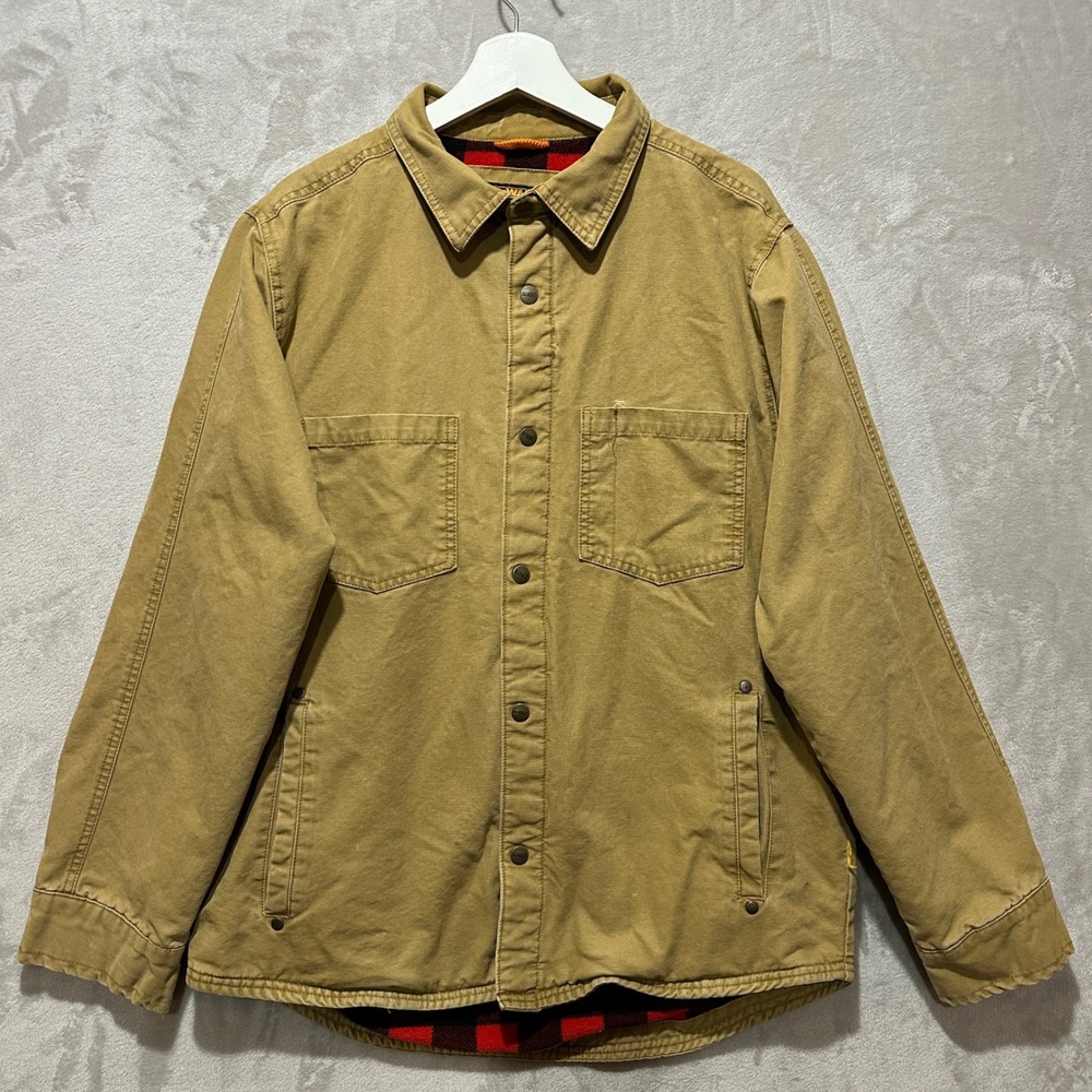 DeWalt Parkersburg Jacket DXWW60010 Khaki/Tan Cotton Canvas Flannel Lined Mens L